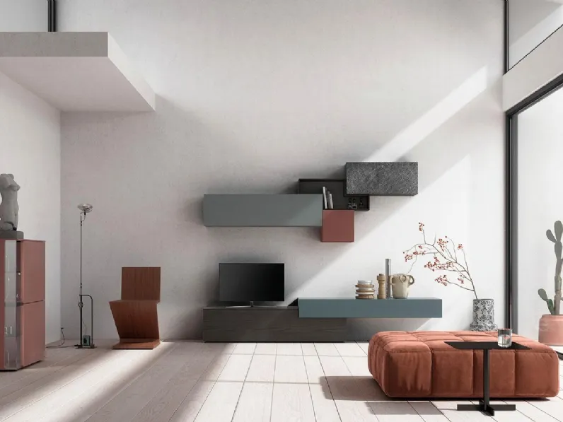 Soggiorno completo modello Sala901 di Mobilgam in Offerta Outlet