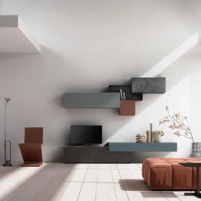 Soggiorno completo modello Sala901 di Mobilgam in Offerta Outlet