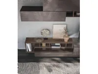 Composizione per il living modello Sala904 di Mobilgam in Offerta Outlet