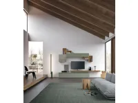 Composizione per il living modello Sala905 di Mobilgam a prezzo Outlet