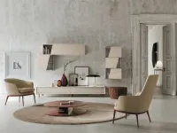 Composizione per il living modello Sala924 di Mobilgam in Offerta Outlet