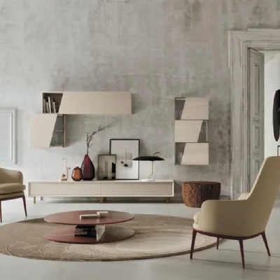 Composizione per il living modello Sala924 di Mobilgam in Offerta Outlet