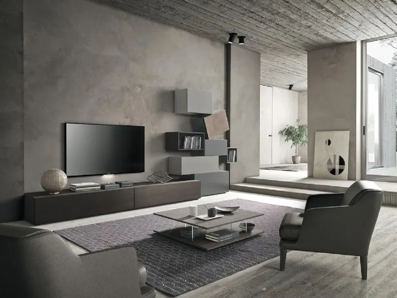 Soggiorno completo modello Sala927 di Mobilgam in Offerta Outlet