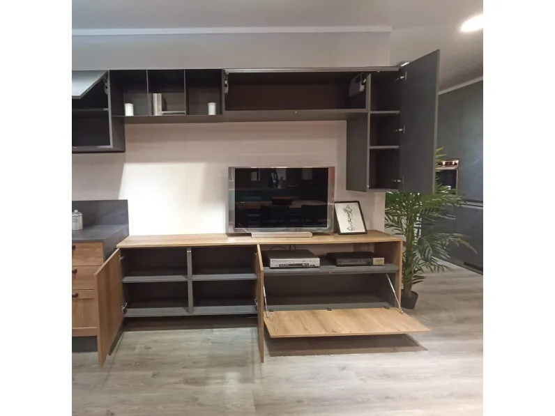 Composizione per il living modello Sax living di Scavolini in Offerta Outlet