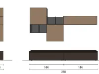 Soggiorno completo modello Skt18 di Tomasella in Offerta Outlet