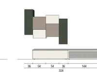 Soggiorno completo Skt29 di Tomasella in stile design con forte sconto