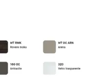 Soggiorno completo Skt37 di Tomasella in melamminico a prezzo Outlet