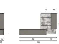Soggiorno completo Skt4 di Tomasella in stile design a prezzi convenienti