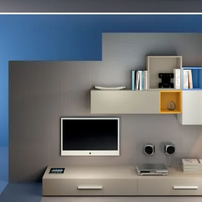 Soggiorno completo modello Smart in stile moderno di San martino mobili a PREZZI OUTLET  affrettati