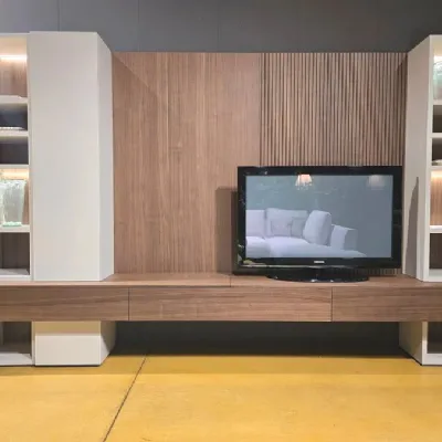 Soggiorno completo modello Soggiorno componibile spazioteca pianca  di Pianca a prezzo Outlet