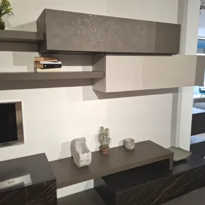 Soggiorno completo Soggiorno lampo con frontali ceramica di Sangiacomo in stile moderno a prezzi convenienti