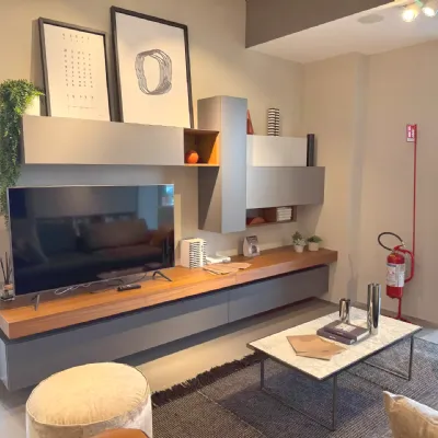 Composizione per il soggiorno modello Soggiorno pianca people di Pianca in Offerta Outlet