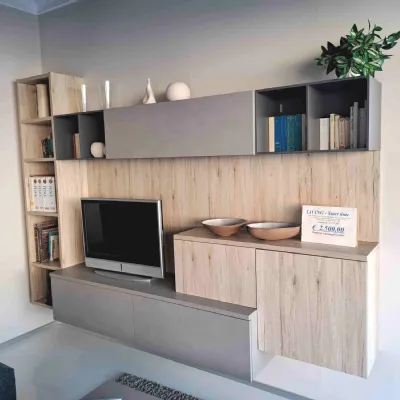 Soggiorno completo Soggiorno start time di Veneta cucine in stile moderno a prezzi outlet