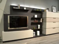 Soggiorno completo Space  di Tomasella in laminato materico in Offerta Outlet