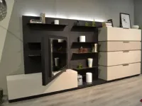 Soggiorno completo Space  di Tomasella in laminato materico in Offerta Outlet