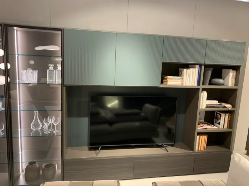 Soggiorno completo Wall sistem 30 di Novamobili in stile design in offerta