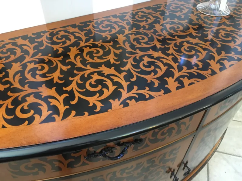  Credenza classica intarsiata Artigianale OFFERTA OUTLET