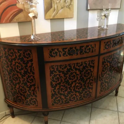  Credenza classica intarsiata Artigianale OFFERTA OUTLET