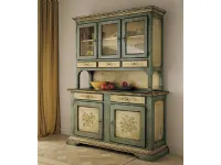 Vetrinetta Cristalliera stile veneziano laccata con decori stile classica Cristalliera stile veneziano laccata con decori di Collezione esclusiva in Offerta Outlet