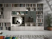 Libreria 04 space Siloma in stile design in offerta