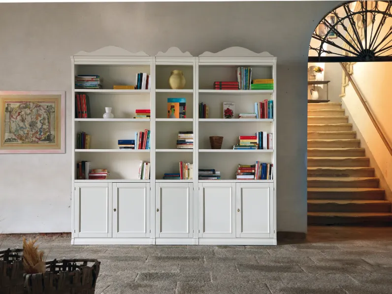 Libreria Decor art in laccato opaco a prezzo Outlet: scopri Libreria mod.chantal