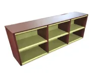 Libreria di Tisettanta in laccato opaco Metropolis in Offerta Outlet