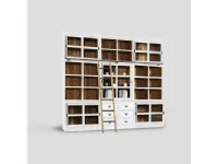 Libreria Dialma brown in legno cod. 5491 / 5492