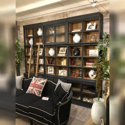 Libreria Dialma brown in legno cod. 5491 / 5492