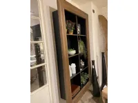 Libreria Dialma brown in legno Libreria cornice a prezzo scontato