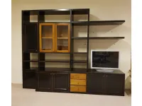 Libreria EKOS LEGNO LACCATO MOKA CONSUMATO DI DECOR (LEGEND)