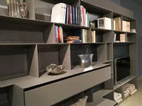 Libreria Flat.c B&b in laccato opaco a prezzo scontato