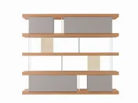 Libreria F2/ f. line 2400 in stile design di Formes in OFFERTA OUTLET 