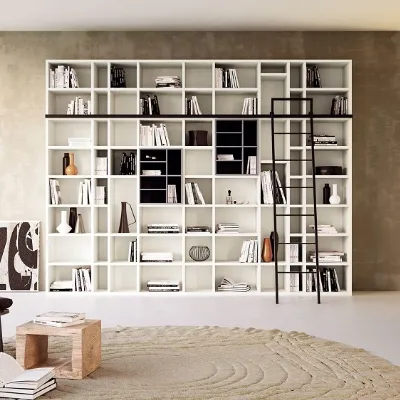 Libreria modello Biblioteca componibile di giessegi scontata del 30% di Giessegi a prezzo Outlet