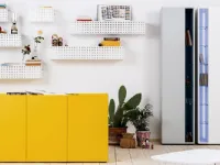 Libreria in laccato opaco stile design Hudson Minotti