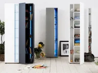 Libreria in laccato opaco stile design Hudson Minotti