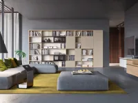 Libreria in laccato opaco stile design Libreria design ante scorrevoli  Md work