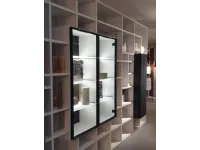 Libreria in laccato opaco stile moderno Selecta Lema