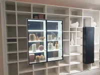 Libreria in laccato opaco stile moderno Selecta Lema