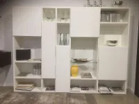 Libreria in laccato opaco stile moderno Spazio Pianca