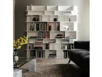 Libreria in laccato opaco stile moderno Wally Cattelan