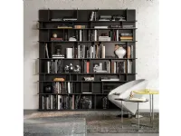 Libreria in laccato opaco stile moderno Wally Cattelan