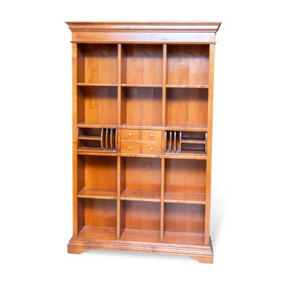 Libreria in legno stile classico Ciliegio Artigianale