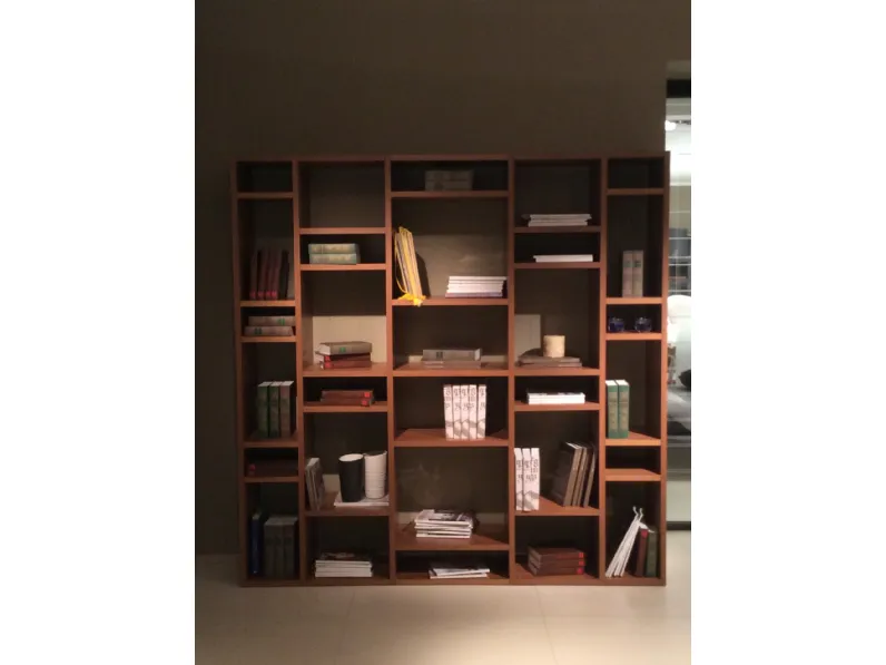 Libreria in legno stile moderno Lounge Pianca