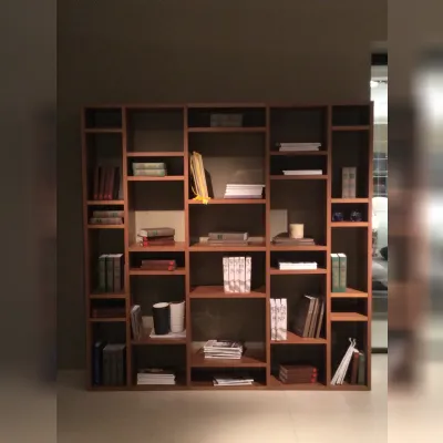 Libreria in legno stile moderno Lounge Pianca