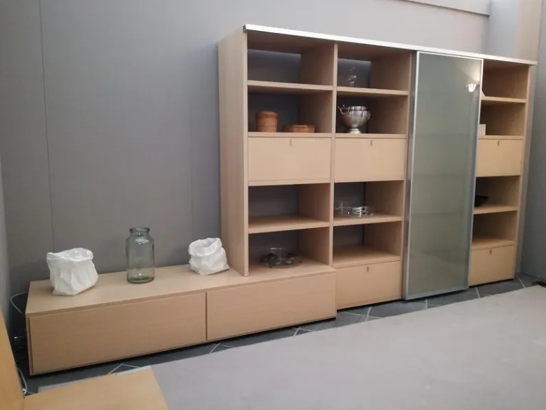 Libreria in legno stile moderno Wall to wall Poliform