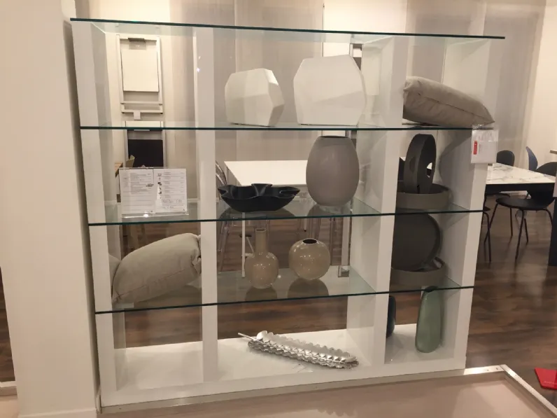 Libreria in stile design Calligaris in legno Offerta Outlet