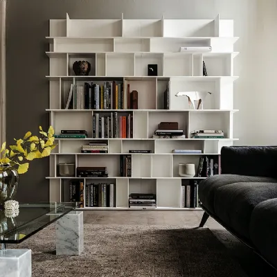 Libreria in stile design Cattelan in laccato opaco Offerta Outlet