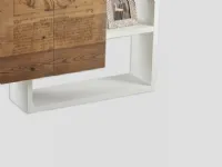 Libreria in stile design Dialma brown in legno Offerta Outlet