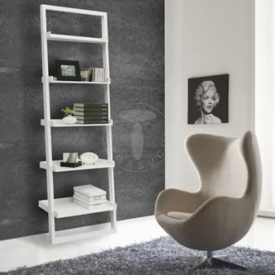 Libreria in stile design Tomasucci in laccato opaco Offerta Outlet