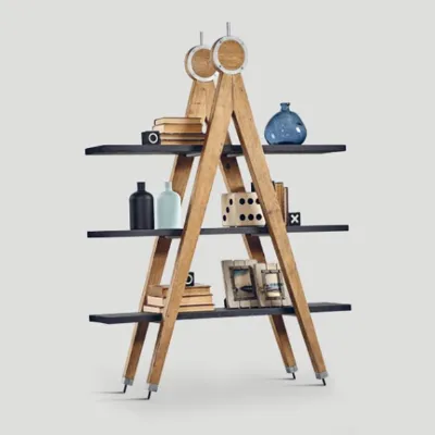 Libreria Libreria db004524 Dialma brown in stile design con forte sconto